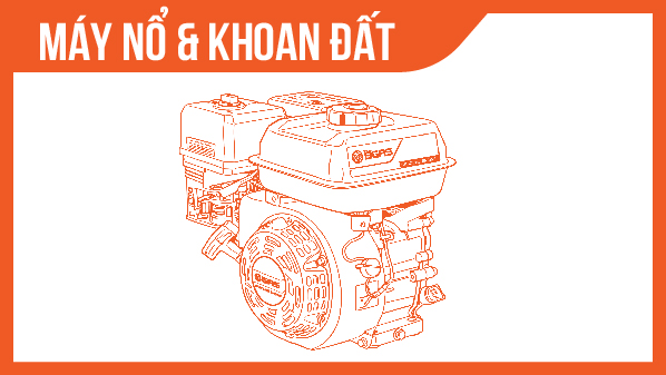 Máy nổ + khoan đất